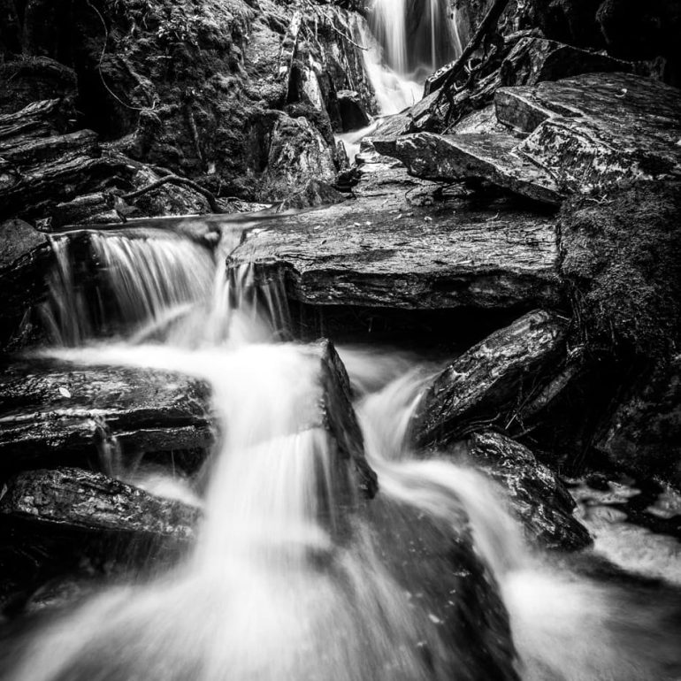 Black and white 1 Crater Falls Cradle Mountain Lake St Clair NP 3744 x 5616